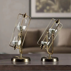 Rotating Metal Glass Timer Ornament