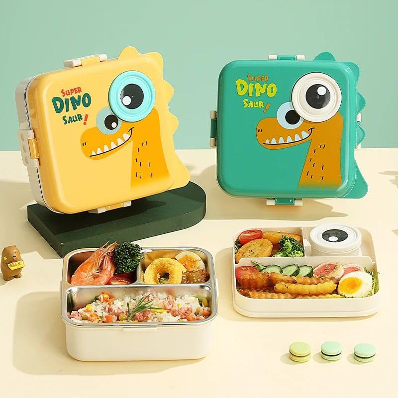 Stainless Steel Lunch Box With Spoon Heavy Quality