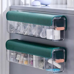 1 pcs Wall Mounted Storage Box Punch-free Multi-functional Underwear Socks Hanging Drawer Organizer For Home Office