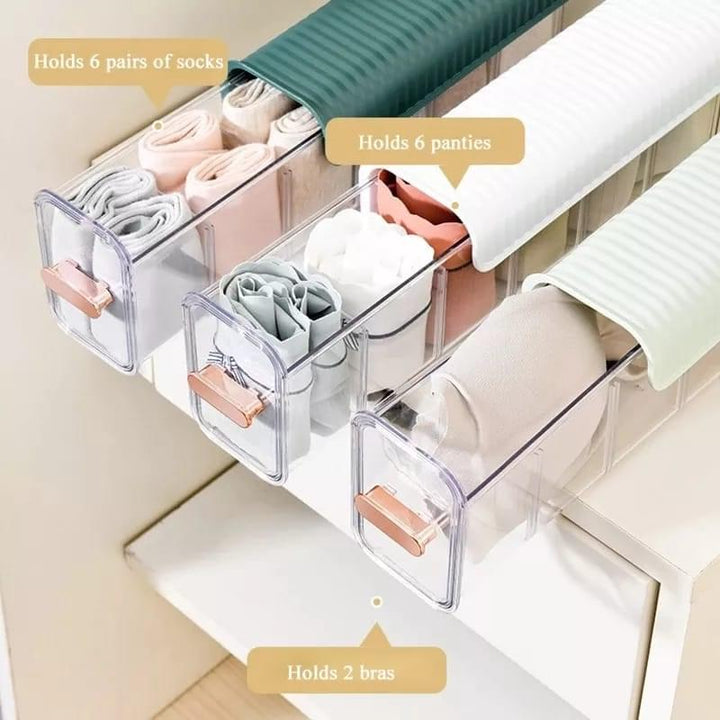 1 pcs Wall Mounted Storage Box Punch-free Multi-functional Underwear Socks Hanging Drawer Organizer For Home Office