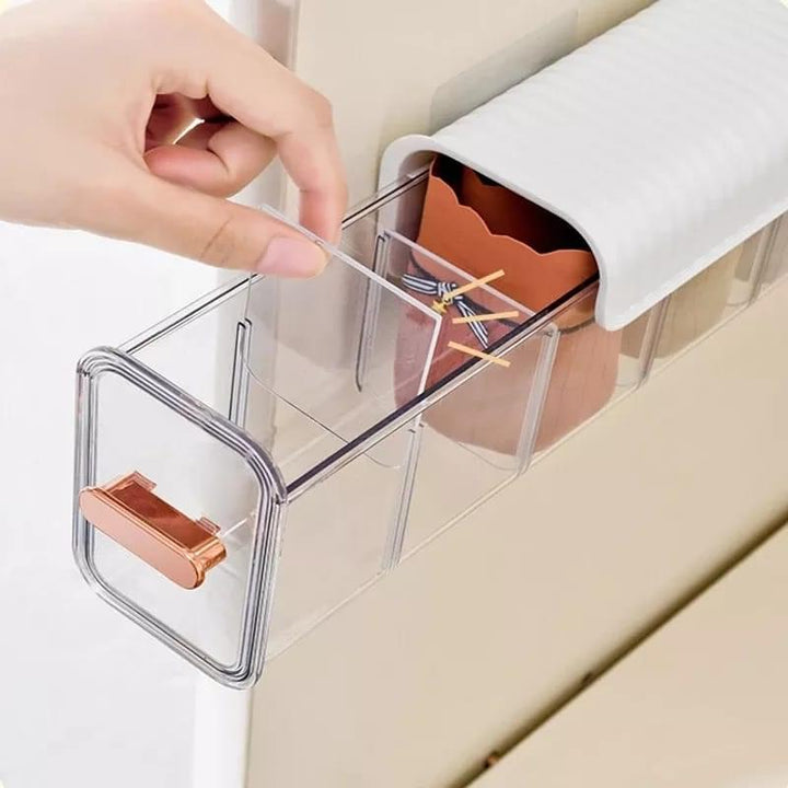 1 pcs Wall Mounted Storage Box Punch-free Multi-functional Underwear Socks Hanging Drawer Organizer For Home Office