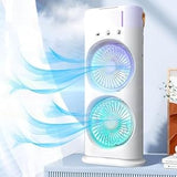 Rechergable Dual Head  Tower Mist Fan