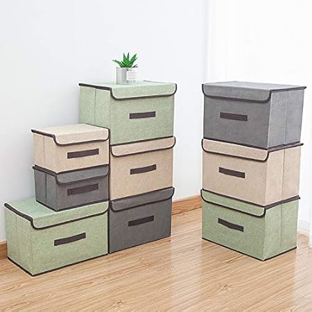 Foldable Storage Boxes with Lids