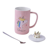 Unicorn Printed Ceramic Mug, Capacity: 400 ML