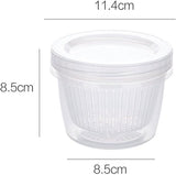 Small Round Food Storage Container with Strainer