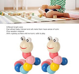 Wooden Twisting Caterpillar Twistable Worm Toy For Baby Infant Toddler