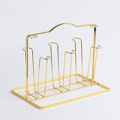 Anti Rust Metal glass , Mug Drainer Storage Drying Rack