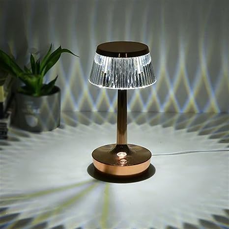Crystal Projection Desk Lamp Charging Touch