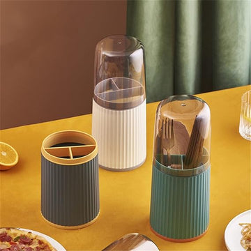 Cutlery Holder Multi-functional Waterproof Antibacterial Lid