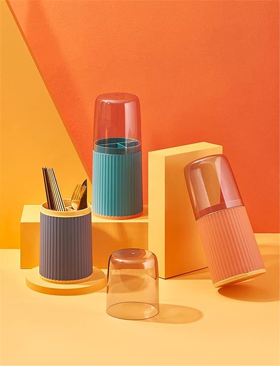 Cutlery Holder Multi-functional Waterproof Antibacterial Lid