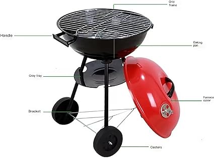 Foldable Three Lagged Stove Charcoal Grill Barbecue Rack Grill Out Door Camping Iorn Meterail
