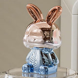 Crystal Rabbit Cotton budd and toothpick box