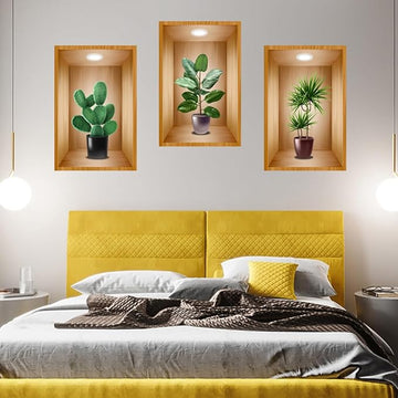 3D wall stickers 3pc set