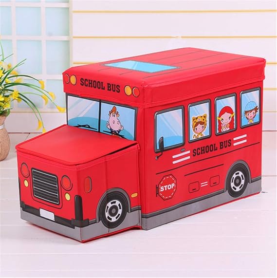 Bus Shape Multifunctional Storage Box For Kids