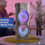 Rechergable Dual Head  Tower Mist Fan