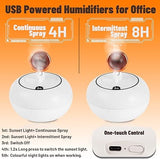 Air Humidifier with Sunset Lamp