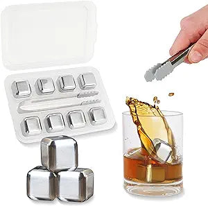 Reusable Ice Cubes Set Stainless Steel