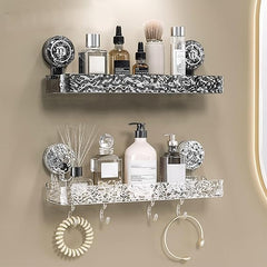 Crystal Suction Wall-Mounted Shelf