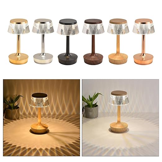 Crystal Projection Desk Lamp Charging Touch