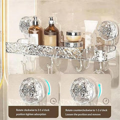 Crystal Suction Wall-Mounted Shelf