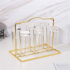 Anti Rust Metal glass , Mug Drainer Storage Drying Rack