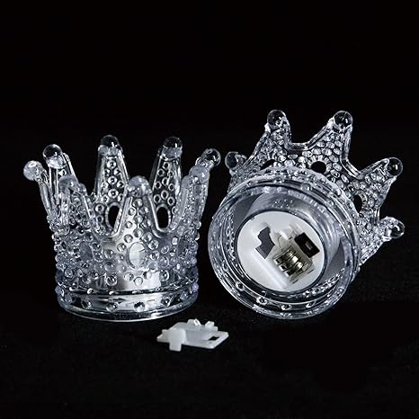 (pack of 3) Stylish Crown Shaped Candle Light