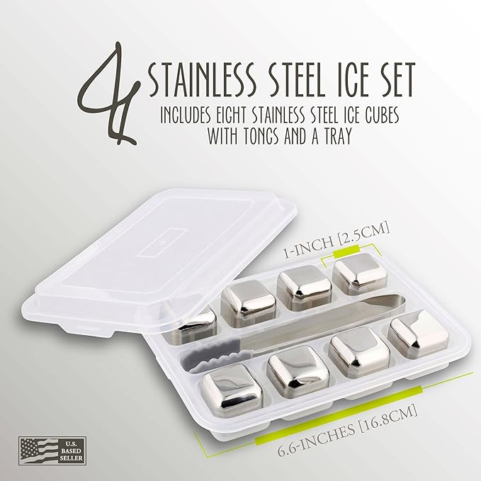 Reusable Ice Cubes Set Stainless Steel
