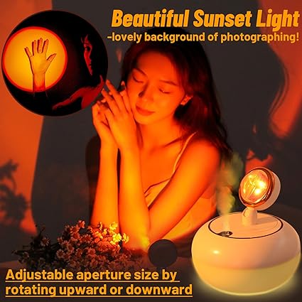 Air Humidifier with Sunset Lamp