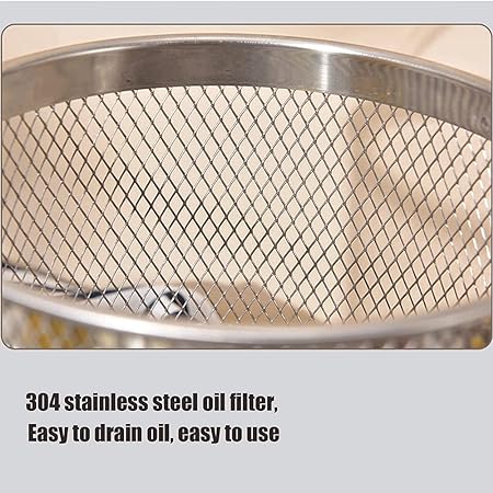 Deep Fryer Pot Stainless Steel With Oil Filter