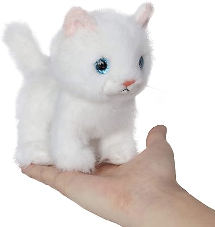Cat white music plush toy