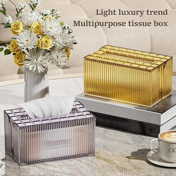 Solid Clear crystal premium quality Tissue Box