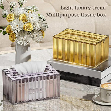 Solid Clear crystal premium quality Tissue Box
