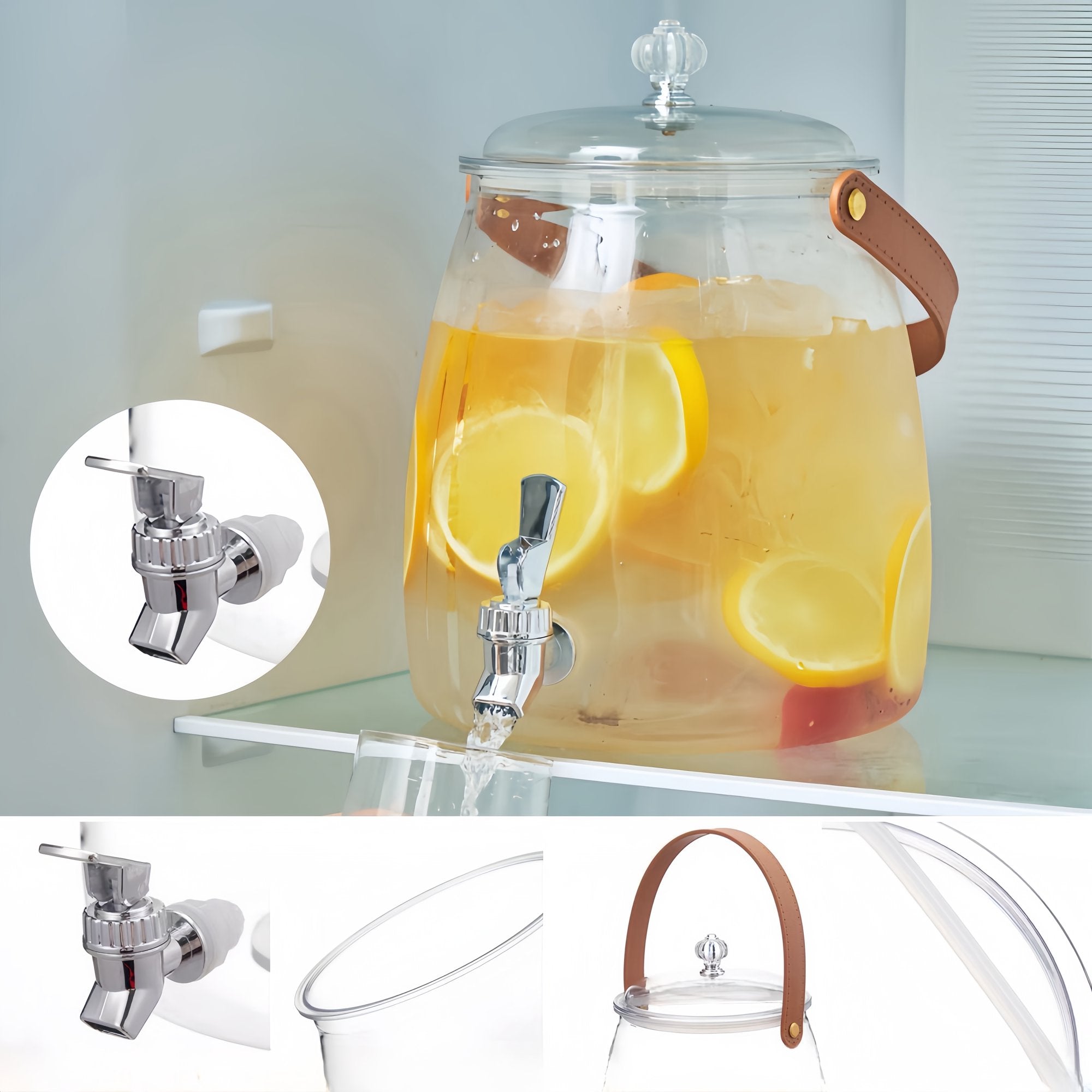 2 PCs Refined Acrylic Juice Jar