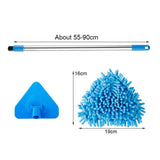 180 Degree Rotatable Adjustable Microfiber Telescopic Triangle Mop,