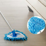 180 Degree Rotatable Adjustable Microfiber Telescopic Triangle Mop,