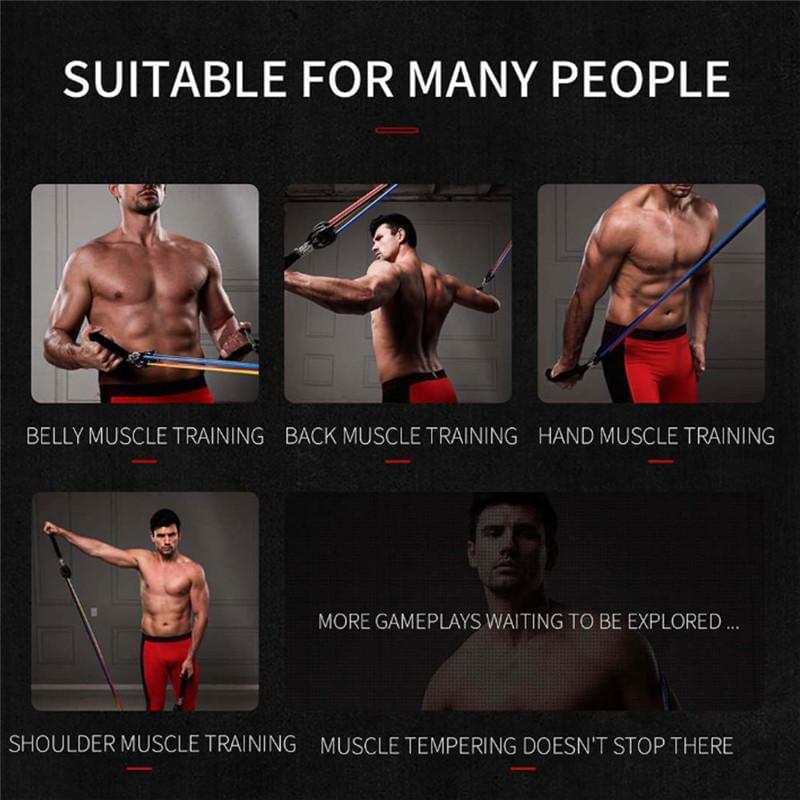 11Pcs Fitness Resistance Bands Set