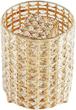 Golden Crystal Dustbin Tissue box Set