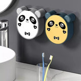 1 Pcs Cute Panda Wall Mounted Soap Box With Lid