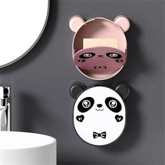 1 Pcs Cute Panda Wall Mounted Soap Box With Lid