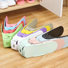 1 PAIR Shoe Holder Adjustable Shoe Rack