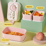 BPA Free Lunch Container Multi-grid Design Lunch Organizer (only yellow)