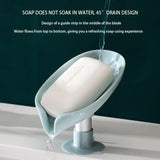 Leaf Shape Soap Box Drain Soap Holder