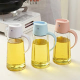 630ML Kitchen Oil Pot Vineger container Glass Bottle Flip top soy sauce