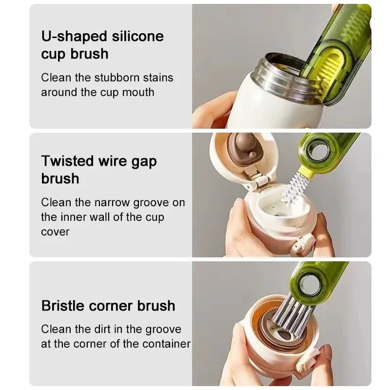 3 in 1 Multipurpose Bottle Gap Cleaner Brush