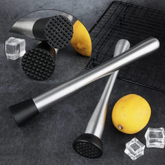 Stainless Steel Muddler, Ice Crusher Bar