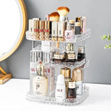 360 Degree Rotating Countertop Cosmetics Storage Display for Lipsticks Perfumes Skincare large (SQUARE)