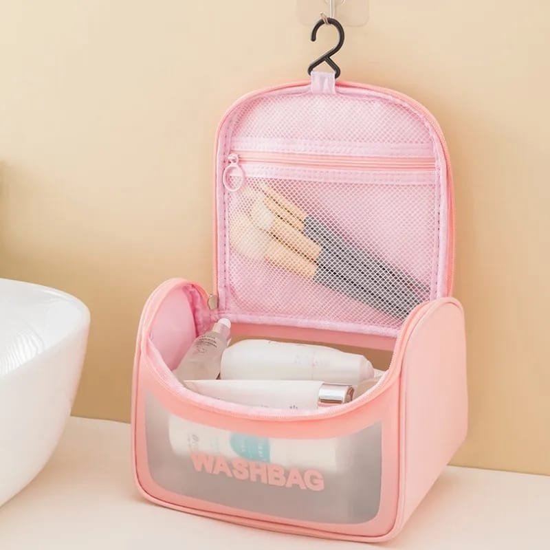 Transparent Cosmetic Organizer Bag for Women and Girls Travel Waterproof Toiletry Storage Bag