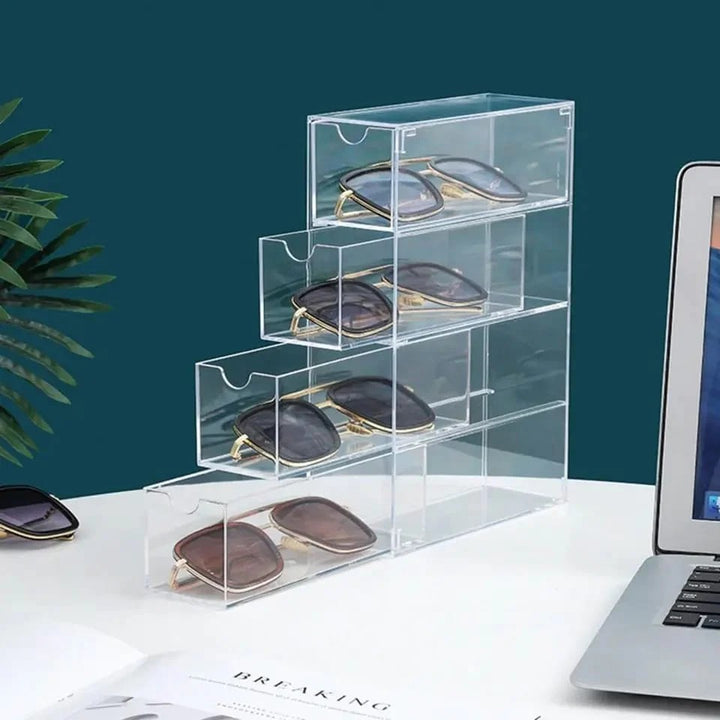4 Layer Acrylic Storage Box Glassess And Cosmetics organizer