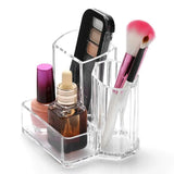 Transparent Makeup Brush , Lipstick Nail Polish Display Holder Organizer