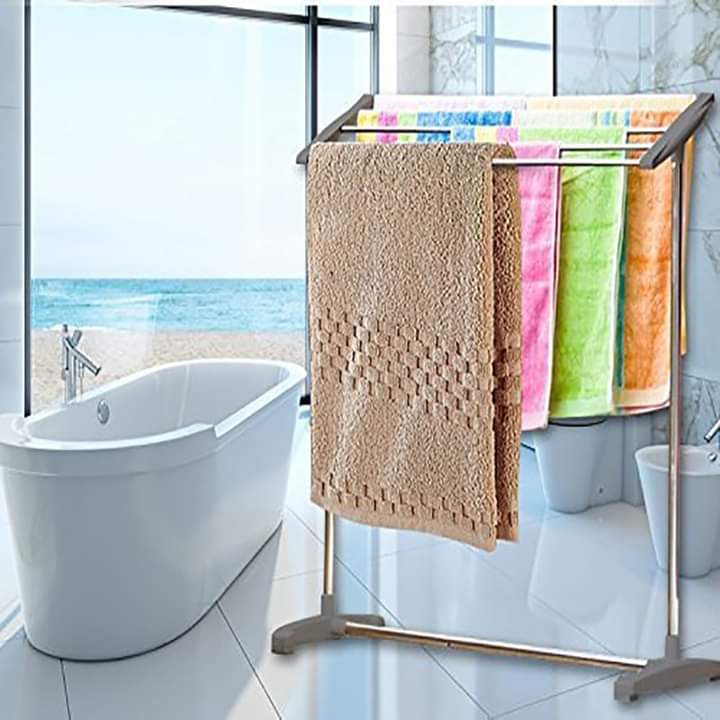 Mobile Room Save Space Towel Cloth Rack Holder